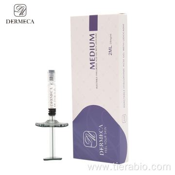 Dermeca 2ml Injectable Dermal Filler Ha Hyaluronic Acid